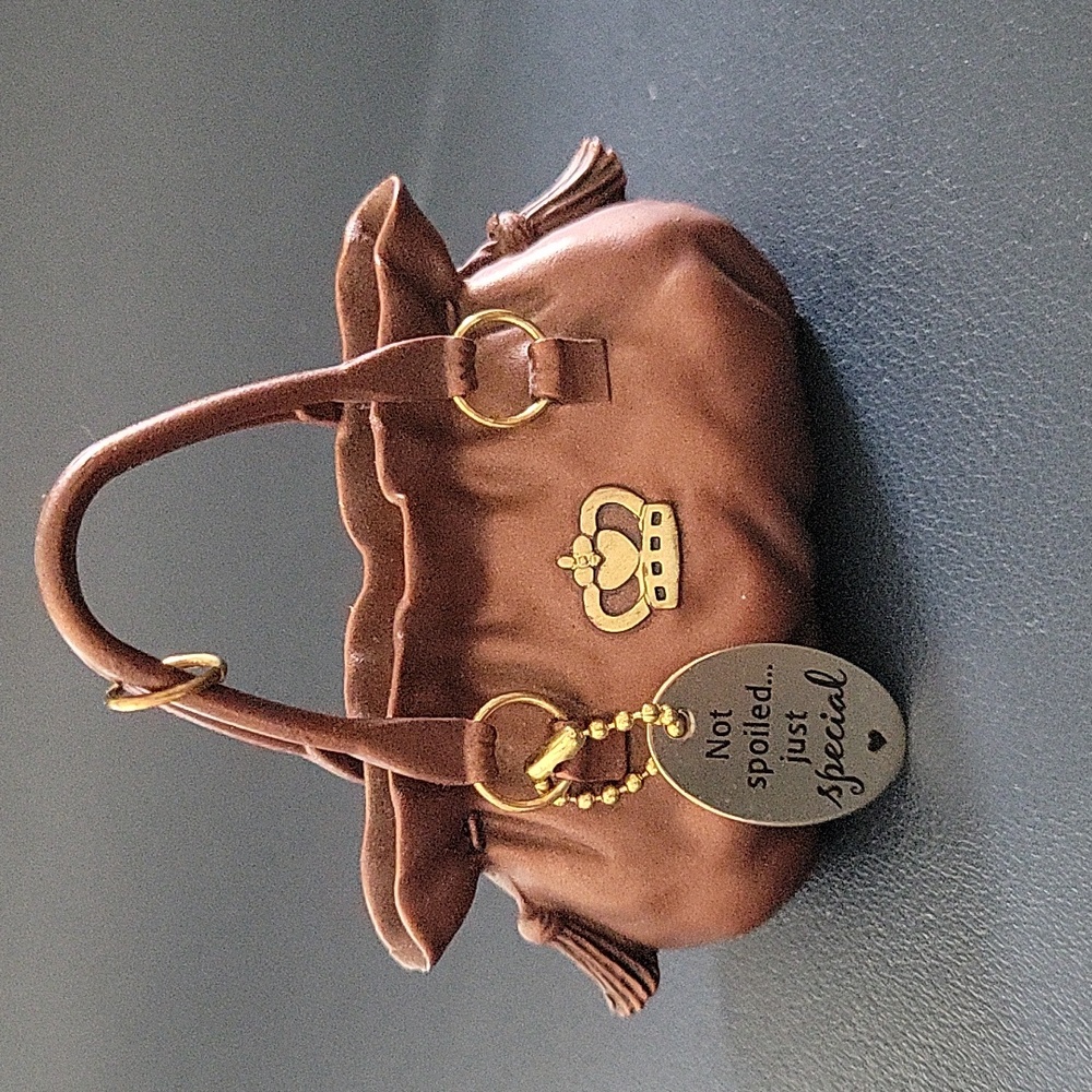 Hallmark 2009 Brown & Gold Purse with Handles Holiday Christmas Ornament